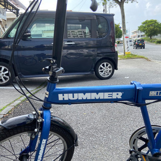 HUMMER 折りたたみ自転車 青 HUMMER折りたたみ自転車