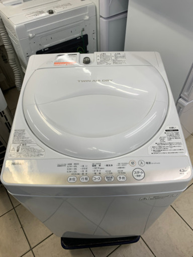 東芝 AW-4S2 4.2kg 2015年製 洗濯機