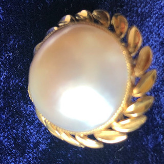 Z世代にもぴったり 南洋パール　リング　美品　の画像
