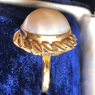 Z世代にもぴったり 南洋パール　リング　美品　の画像