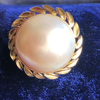 Z世代にもぴったり 南洋パール　リング　美品　の画像