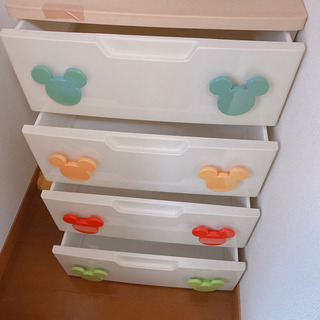 ミッキーのタンス 4段の画像