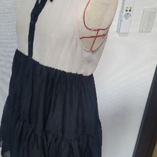 moussy およばれワンピース バイカラー  フェミニン フォーマルにもの画像