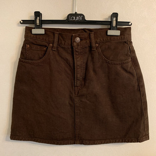 SLY デニム ミニスカート こげ茶
