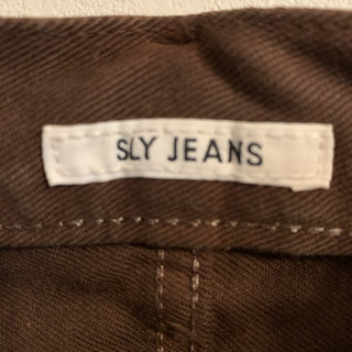 SLY デニム ミニスカート こげ茶の画像