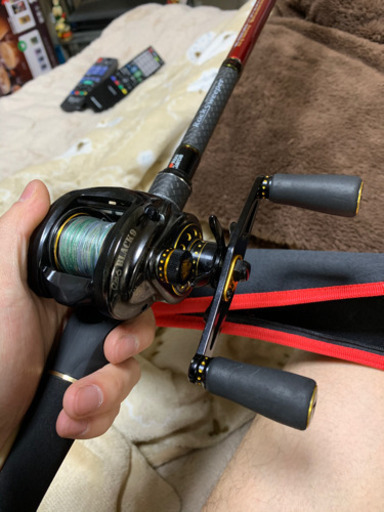 リール　アブガルシア　BLACK9 右巻き　PE2号付き