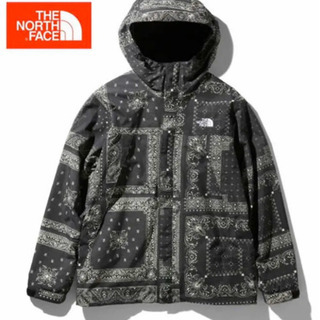 美品　ノースフェイス　バンダナ柄　ジャケット ノースフェイス スクープジャケット バンダナ柄