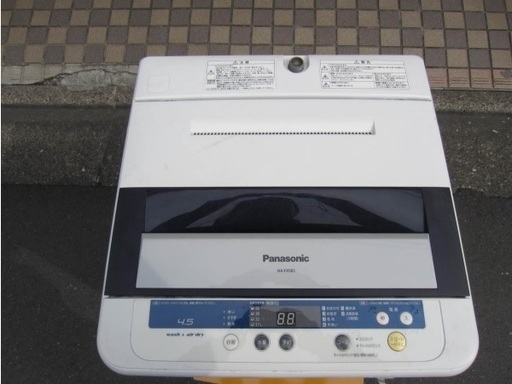 【中古】野村　洗濯機　Panasonic　NA-F45－B5