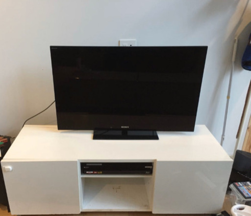 テレビ台 ホワイト 光沢 メラミン 1500mm 150cm シンプル デザイン 無印良品 muji ミッドセンチュリー