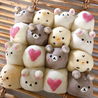 クマちゃんちぎりパン(リラックマ風)★ミニランチ付き