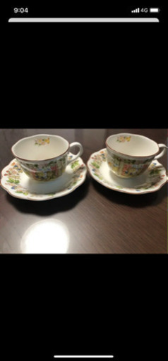 ニッコウテーブルウェア　テディベア　コーヒーカップセット