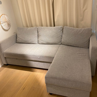 ニトリ　ソファーベッド　グレー　ノアークの画像