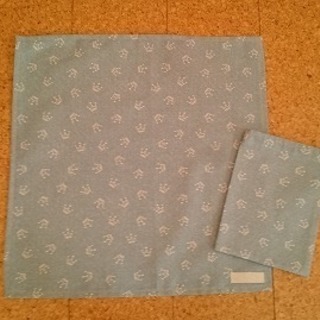 ハンドメイド　小学生用ランチョンマット＆給食袋セット（クラウンS）
