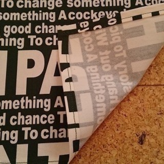 ハンドメイド　小学生用ランチョンマット＆給食袋セット（ロゴS）の画像