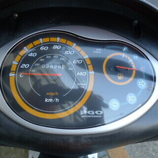 PGO　チャージ１２５　自賠責保険令和３年８月まで有効　クレジット決済で分割支払出来ます。の画像