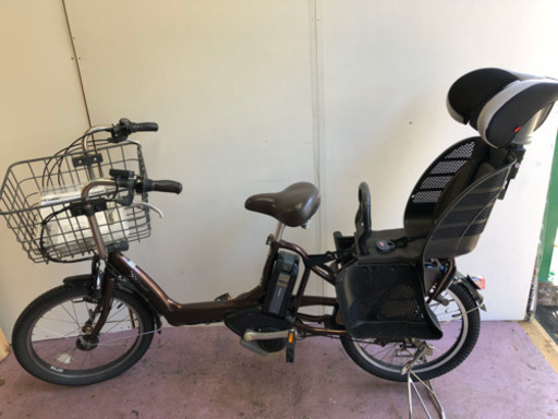 ⚫️⚫️ブリジストン、電動アシスト自転車、後席子供、前かご安定、20インチ、
