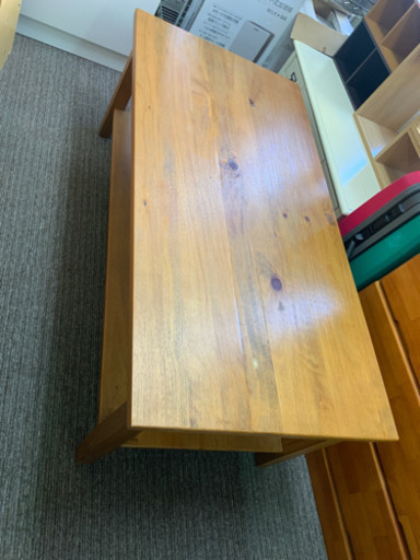 テーブル　薄ブラウン　木製　中古^_^