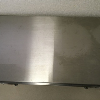 取引中　無印良品　ステンレスユニットシェルフ・ワイド・小 幅８６×奥行４１×高さ８３ｃｍの画像