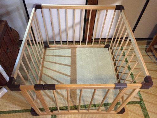 【ファルスカ ジョイントプレイペンネオ ドア付 90cmパネル×4枚】8000円