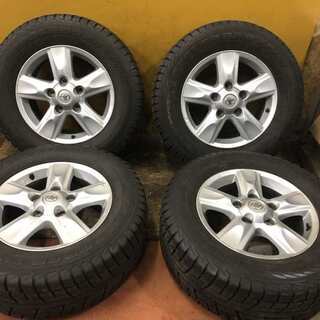 【YOKOHAMA GEOLANDAR i/T-S 285/60R18】スタッドレス 4本【トヨタ ランクル200 純正 18インチ 8J5HPCD150+60】バリ溝　(VTY03) クレジットカード QR決済可能