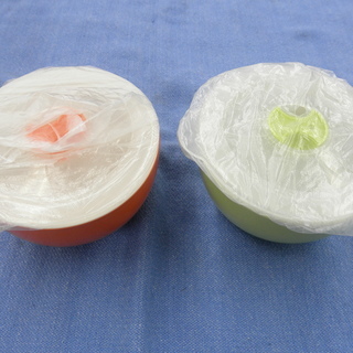 未使用 マロン マジックパック デュエット 大小4個セット 蓋付きマグカップ　西岡店の画像