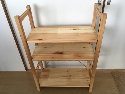 取引中　無印良品　パイン材ユニットシェルフ奥行２５ｃｍタイプ・５８ｃｍ幅・小 幅５８×奥行２６×高さ８３ｃｍ