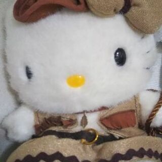 ハローキティのぬいぐるみ 珍しいカウボーイ姿