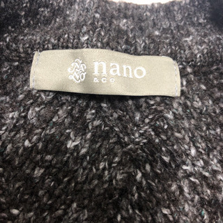 nano universe カーディガン ブラウンの画像
