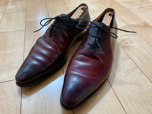 【絶版良品】Berluti ベルルッティ　革靴 ピアッシング　ワインレッド