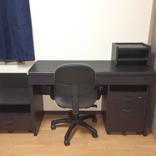 勉強机×イス×サイドテーブル