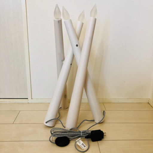 IKEA イケア キャンドル ルームライト 白