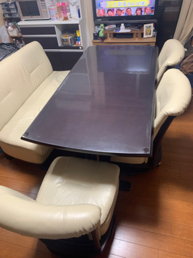 ダイニングセット/ダイニングテーブル/ダイニングチェア/ファミリーサイズ