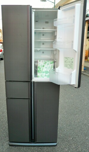 ☆三菱 MITSUBISHI MR-A41M-CH 407L 5ドアノンフロン冷凍冷蔵庫◆動くん棚