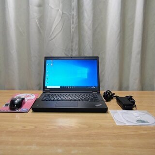 ご購入頂きました 高性能で高速 Lenovo Thinkpad T440P 14インチ Win10 pro Office 2019 pro 搭載 i5-4300M メモリー 8GB SSD 240GB（新品）ワイヤレスマウス付（新品）WiFi Bluetooth Webカメラ搭載 の画像