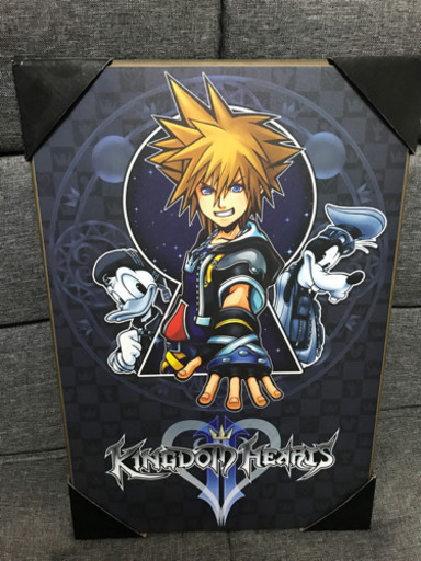キングダムハーツ　アート　絵画　キャンバス　ドナルド　グーフィー　ディズニー