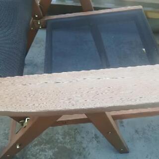 古いです！屋外用テーブルイスセットの画像