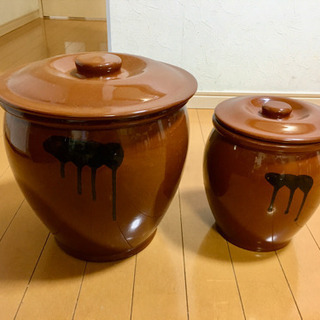 さしあげます かめ 壺 漬物容器 ぬか漬け 梅干などに