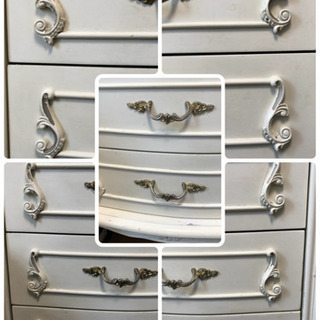 フィオーレ☆ヨーロッパ家具 猫足 ロココ調家具 ホワイト家具の画像