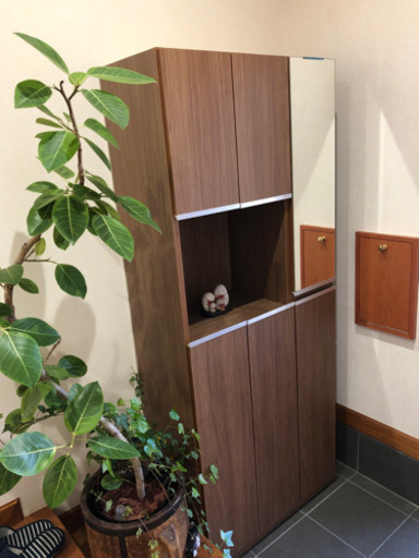 靴箱　ニトリ　リバティー75H  WH木目