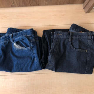 【中古】デニム　ジーパン　2枚セット　大きいサイズ