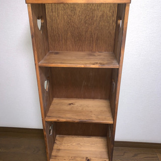 4/18まで限定出品！アンファン カントリー家具 ハート 本棚 カラーボックス