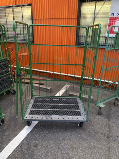 かご台車　美品　w110 d80 h170cm