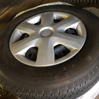 トヨタ　ヴィッツ　パッソ　等　13インチ　スチールホイール　ノーマルタイヤ4本セットの画像