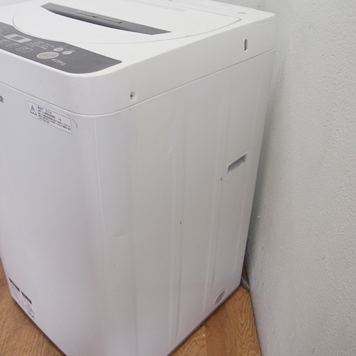 配達設置無料！ SHARP 4.5kg 一人暮らし用洗濯機 2016年 CS12