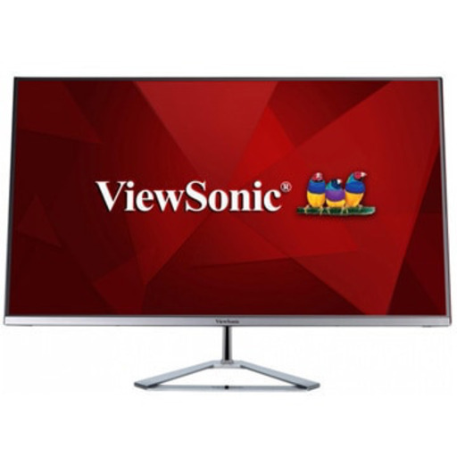 ○中古美品 ViewSonic 31.5型ワイドモニター WQHD IPSパネル スリムベゼル　VX3276-2K-MHD-7