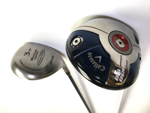 【超豪華セット！】Callawayドライバ＋Mizuno アイアン等ゴルフクラブ 14本セット＋新品ブリジストンTOUR Bキャディバ