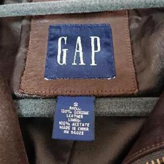 GAP 本革 レザージャケット 値下げしました(*´∇｀*)の画像