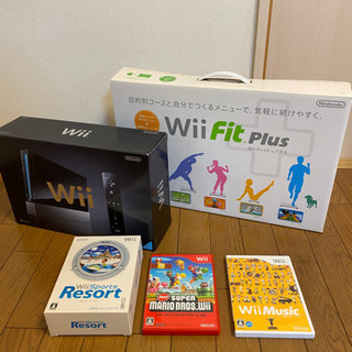 Wii と Wii FIT plus と ソフト三本と(^-^)