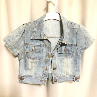 Gジャン 半袖 デニムジャケット