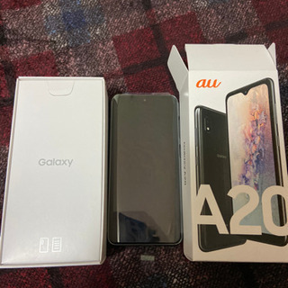 ほぼ新品 Galaxy A20 SCV46 au SIMロック解除済み　の画像